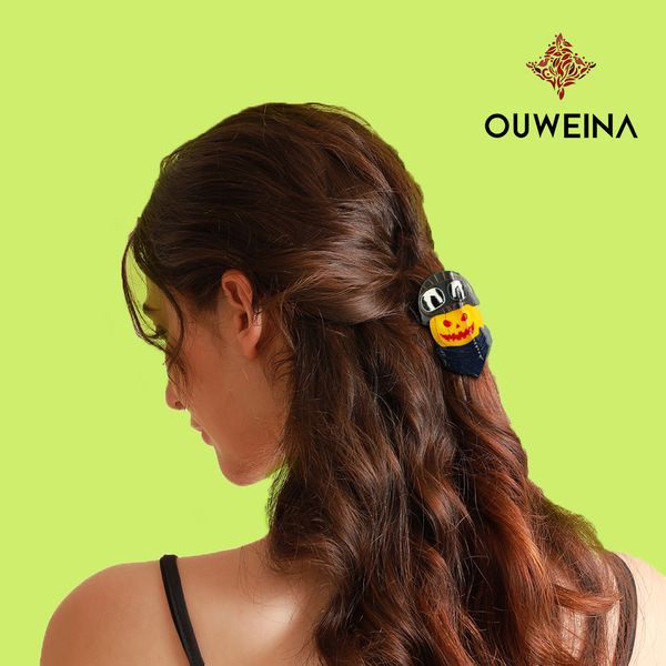 Halloween new pumpkin head acetate patchwork hair clips back of the head grab clip shark clip premium headwear
Halloween new pumpkin head acetate patchwork hair clips back of the head grab clip shark clip premium headwear