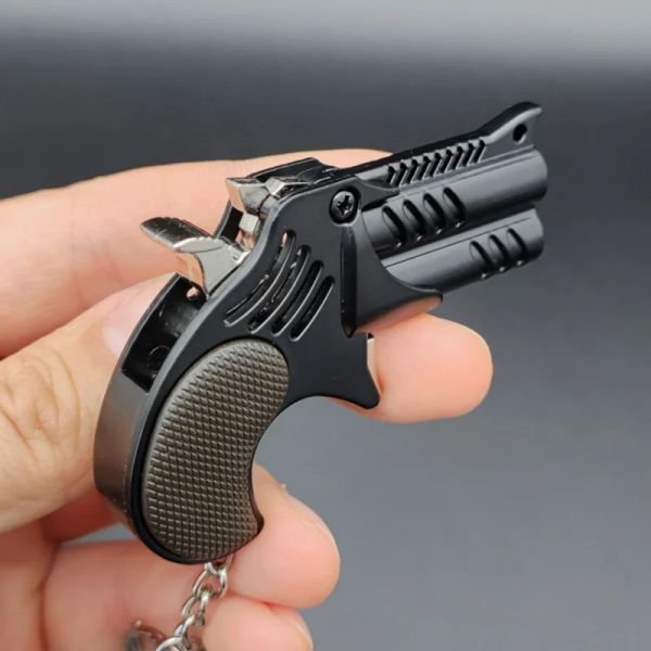 Mini Pendant Folding Rubber Band Gun Keychian Toys 6-shot Rubber Band Soft Elastic Gun Gifts Toy
Mini Pendant Folding Rubber Band Gun Keychian Toys 6-shot Rubber Band Soft Elastic Gun Gifts Toy