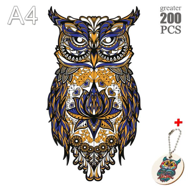 Fabulous Wooden Animal Puzzles Charming Bee Owl Puzzle Games For Adults Kids Popular Elegant Shape Intellectual Toy Family Game