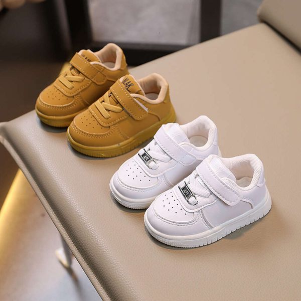 

Children's Baby Board Spring and Autumn Boys' Shoe Walking Soft Sole Anti Slip Girls' Breathable Sports Little White Shoes 1-6 Years Old