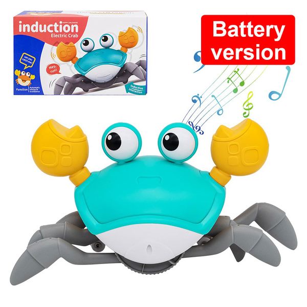 Light Up Electric Escape Crab Toy Learn Climb Walking Crab Rechargeable Pet Crawling Musical Educational Kid Gifts