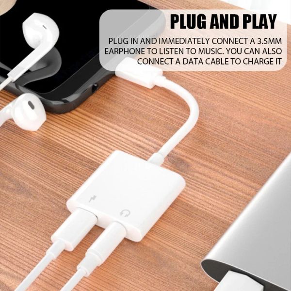 Type-C Adapter USB-C to 3.5mm Jack Audio Converter Dual Type C Charging Adapter Connector Splitter For Huawei Xiaomi Samsung