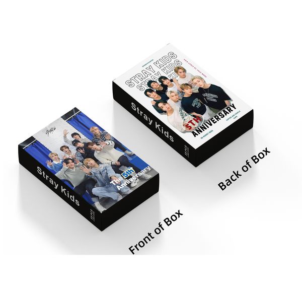 55pcs/set Kpop Stray kids Photocards 5th Anniversary LOMO Cards New Album FAVORITE Card photo Poster fan gift