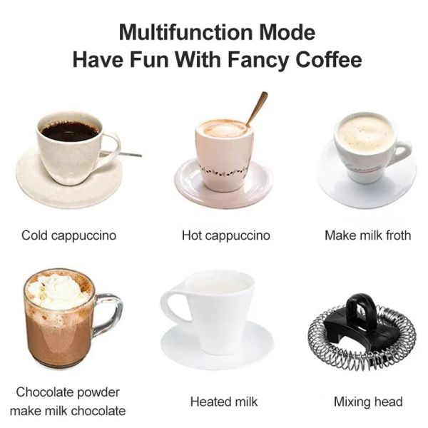 DHgate Electric Milk Foamer 220V Automatic Hot and Cold Milk Frother for Latte Chocolates Cappuccino Milk Foam Maker Coffee Machine listed by DHgate