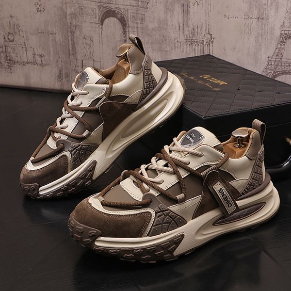 New Spring Men's Comfortable Platform 2024 Trend Lace-up Vulcanized Shoes Black Casual Sneakers Zapatillas, Brown
New Spring Men's Comfortable Platform 2024 Trend Lace-up Vulcanized Shoes Black Casual Sneakers Zapatillas, Brown