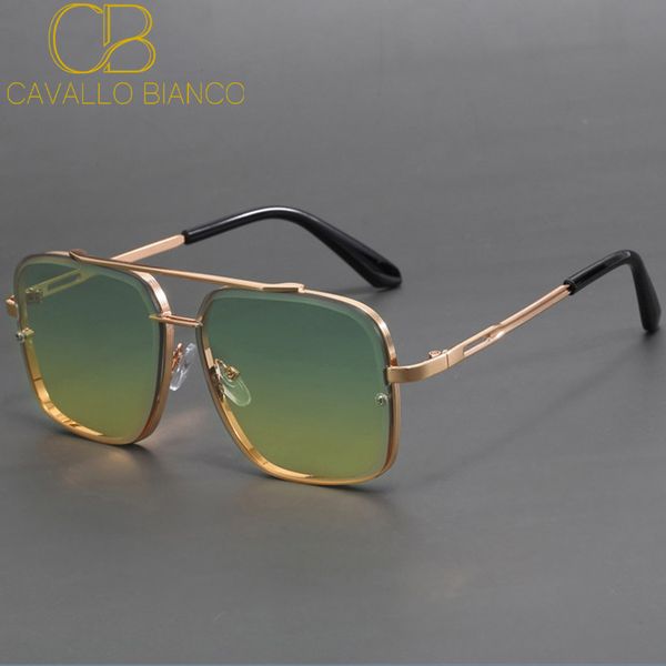 CB Steampunk Sunglasses for Women Square Glasses Men Green Blue Aviator Pilot Metal Brand Designer Oversized Golden Retro Large Vintage Y2K Future CAVALLO BIANCO
CB Steampunk Sunglasses for Women Square Glasses Men Green Blue Aviator Pilot Metal Brand Designer Oversized Golden Retro Large Vintage Y2K Future CAVALLO BIANCO