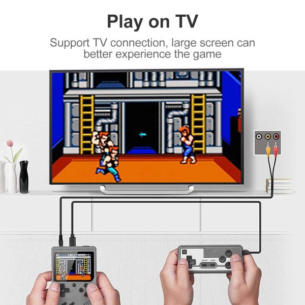 Retro Portable Mini Handheld Video Game Console 2.4 Inch Color HD Kids Color Game Player Built in 500 Games For boy Gift 1020mAh