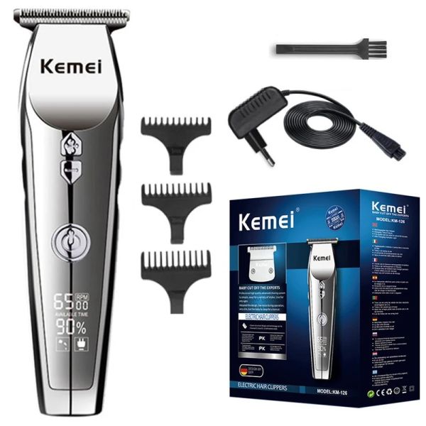 Kemei Adjust 3-Speed Motor Hair Trimmer For Men Professional Beard Hair Clipper Barber Electric Hair cutter Machine Rechargeable