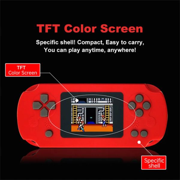 GAMERUNS GC31 Handheld Game Console 8 Bit Mini Portable Retro Console TFT HD Screen Built-in 128 Classic Games Kids Game Player