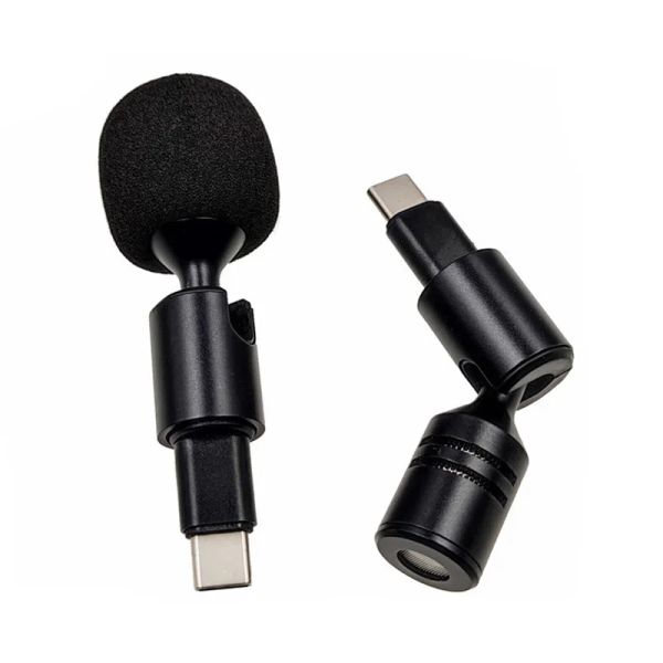 3.5mm Jack TYPE-C USB C Mobile Phone Omni-directional Adjustable Microphone for iphone Samsung Xiaomi Huawei