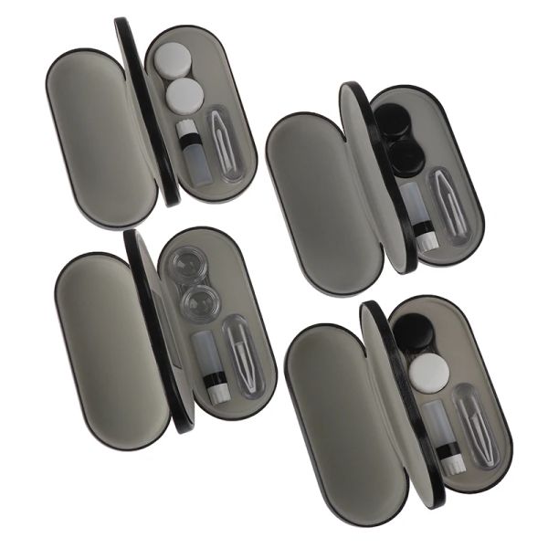 Multi-purpose Portable 2 In 1 Double Layer Box Contact Lens Boxes For Men Women Unisex Creative Dual Use Glasses Case Handmade