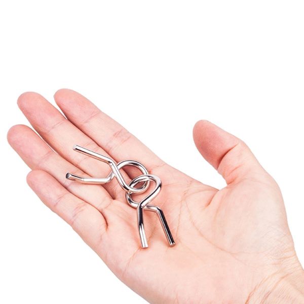 8pcs/Set Metal Montessori Puzzle Toys Wire Mind Brain Teaser Puzzles Children Adult Interactive Game Reliever Educational Toy