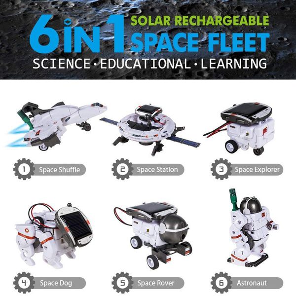 Robot DIY Space Kit Solar Powered Building Blocks Toys School Teach Aid for Children Educational Leaning Aid Products
Robot DIY Space Kit Solar Powered Building Blocks Toys School Teach Aid for Children Educational Leaning Aid Products