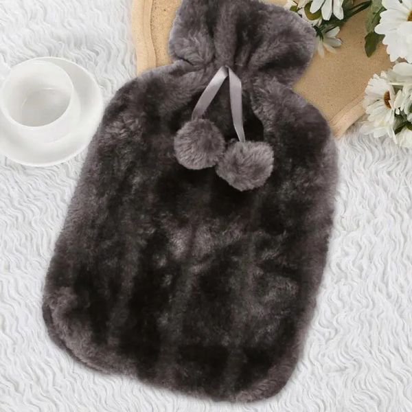 Hot Water Bottle Cover flannel cloth cover Cramps 6-8 Hours To Keep Warm 2 Liter Soft Faux Plush Fur Cute Hot Water Bottle Cover