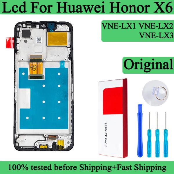 VNE-LX1 VNE-LX2 VNE-LX3 Premium Lcd For Huawei Honor X6 Display Touch Screen Digitizer Panel Assembly LCD Screen With Frame