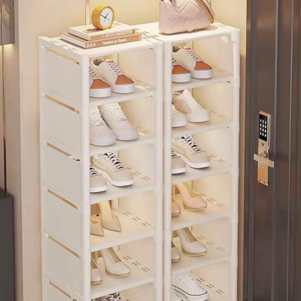 Multi-Layer Stackable Shoe Cabinet Simple Shoes Storage Rack — compare prices at CompareOffers