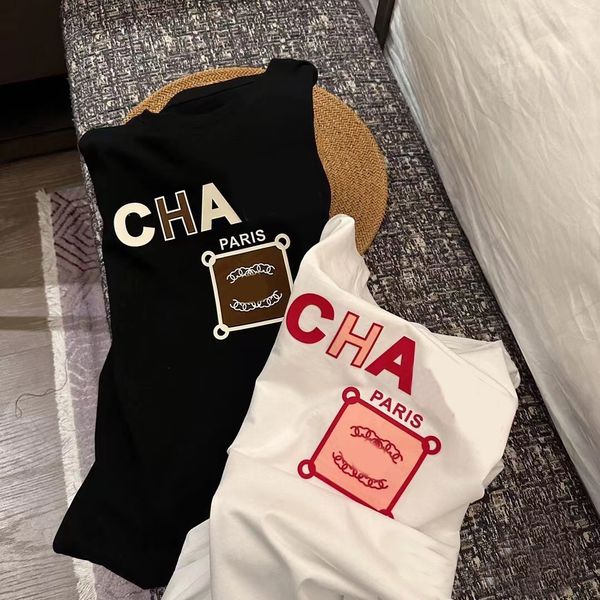Women's T-shirt small fragrant print cotton T-shirt men and women couples Instagram trend summer men's simple fashion round neck short sleeve channel, Silver
Women's T-shirt small fragrant print cotton T-shirt men and women couples Instagram trend summer men's simple fashion round neck short sleeve channel, Silver