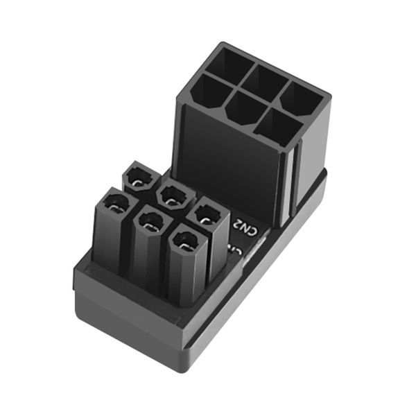 Hard Drive Cable Connecter Support Desktops Graphics Card ATX 8Pin 6Pin Female to 8Pin 6Pin Male 180 Degree Adapter