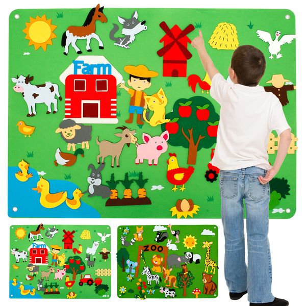 Felt Farm Animals Story Board Set Child Learning Interactive Play Storybook Wall Hanging Decor Puzzle Toys Kids Christmas Gifts book
Felt Farm Animals Story Board Set Child Learning Interactive Play Storybook Wall Hanging Decor Puzzle Toys Kids Christmas Gifts book