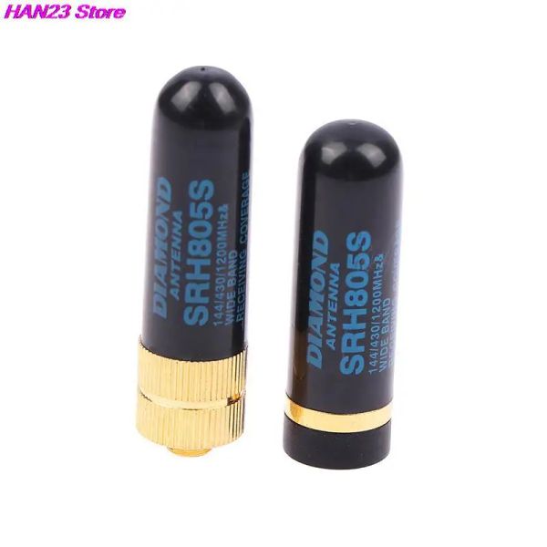 High Quality 1Pcs 4.5cm Mini SMA-M/SMA-F Dual Band Antenna UHF+VHF SRH805S Walkie Talkie Radio Accessories