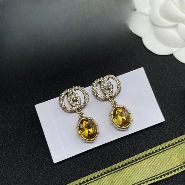 Luxury Brand Gold Plated Earring Letter Ear Stud Women Pendant Earrings for Wedding Party Jewelry Accessories High Quality Jewelry gifts
Luxury Brand Gold Plated Earring Letter Ear Stud Women Pendant Earrings for Wedding Party Jewelry Accessories High Quality Jewelry gifts