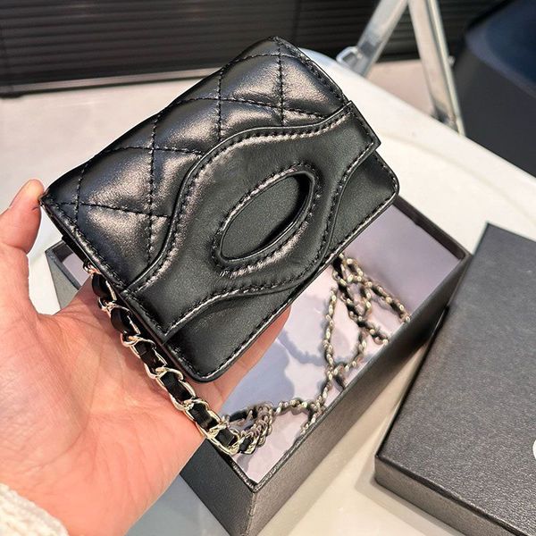 Designer Mini Chain bag Leather Wallet Shoulder Bag Crossbody Bags Fashion Card holder Clutch Luxurys Purse Card Women Credit card slot Fortune bag 11M, Black
Designer Mini Chain bag Leather Wallet Shoulder Bag Crossbody Bags Fashion Card holder Clutch Luxurys Purse Card Women Credit card slot Fortune bag 11M, Black