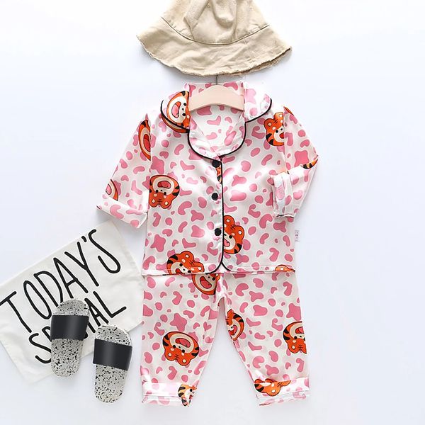 Toddler Kids Baby Boys Girls Satin Cartoon Button Down Shirt Tops Long Pants Silk Pajamas Sleepwear Size 8 240325, Coffee
Toddler Kids Baby Boys Girls Satin Cartoon Button Down Shirt Tops Long Pants Silk Pajamas Sleepwear Size 8 240325, Coffee