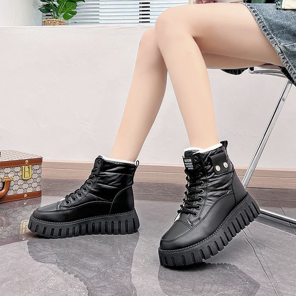 Snow women's boots 2024 winter new women's shoes short tube warm cotton shoes padded and thickened shoes, Black
Snow women's boots 2024 winter new women's shoes short tube warm cotton shoes padded and thickened shoes, Black