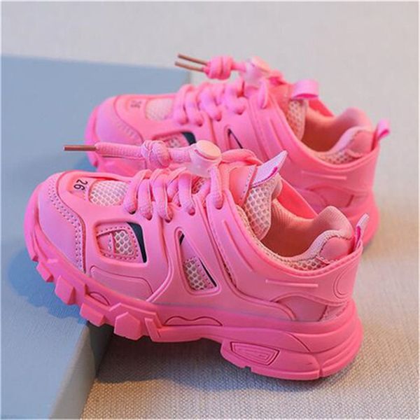 

Designer Sneakers Spring Autumn Children Shoe Boys Girls Sports Breathable Kid Baby Youth Casual Trainers Toddlers Infants Fashion Luxury Athletic Sneaker, Pink