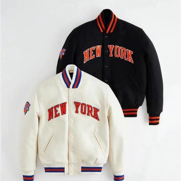 High Street Men Patchwork Varsity Wool Coat Cotton Vintage Leather Sleeve College Letter Embroidery Baseball Jacket Man Oversized Black
High Street Men Patchwork Varsity Wool Coat Cotton Vintage Leather Sleeve College Letter Embroidery Baseball Jacket Man Oversized Black