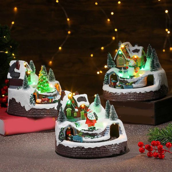 Architecture/DIY Christmas Scene Village House Figurine Colorful LED Lighted Musical Fountain Home Decoration for Xmas Desktop Bedroom OrnamentsJ241106 J5241
Architecture/DIY Christmas Scene Village House Figurine Colorful LED Lighted Musical Fountain Home Decoration for Xmas Desktop Bedroom OrnamentsJ241106 J5241