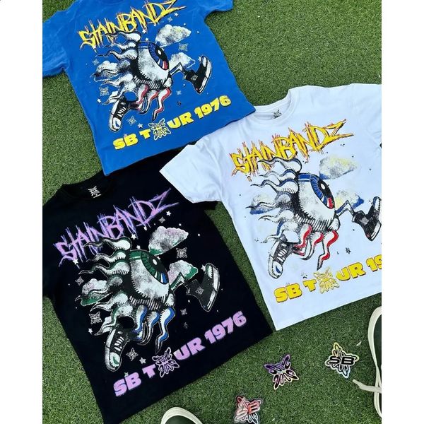 2024 American oversized Y2K shortsleeved personalized printed Tshirt couple retro eye butterfly pattern top 240402, High quality5
2024 American oversized Y2K shortsleeved personalized printed Tshirt couple retro eye butterfly pattern top 240402, High quality5