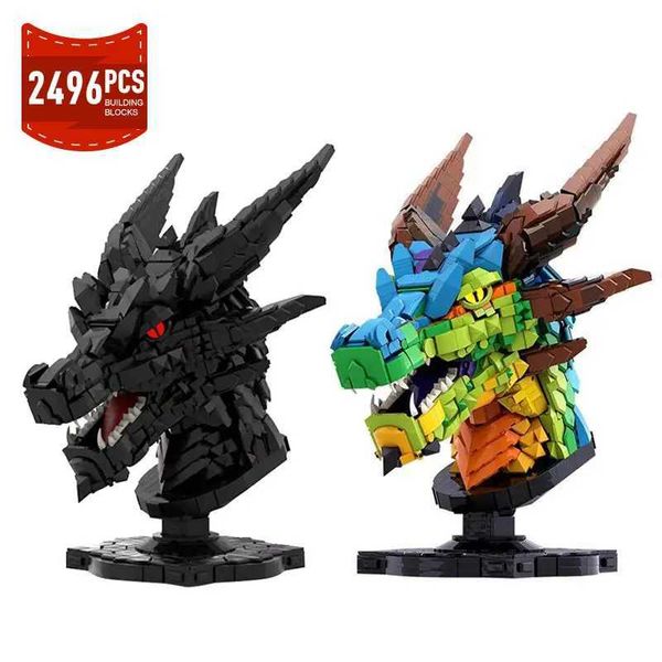 Dragon Moc Blocks Head statue Chinese zodiac model animal decoration block set building brick DIY toy birthday giftY241106W07B, Multicolor
Dragon Moc Blocks Head statue Chinese zodiac model animal decoration block set building brick DIY toy birthday giftY241106W07B, Multicolor