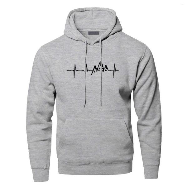 Mens Hoodies Mountain Heartbeat For Man Sweatshirt Autumn Long Sleeve Hooded Hoodie Black Gray Sportswear, Dark blue
Mens Hoodies Mountain Heartbeat For Man Sweatshirt Autumn Long Sleeve Hooded Hoodie Black Gray Sportswear, Dark blue