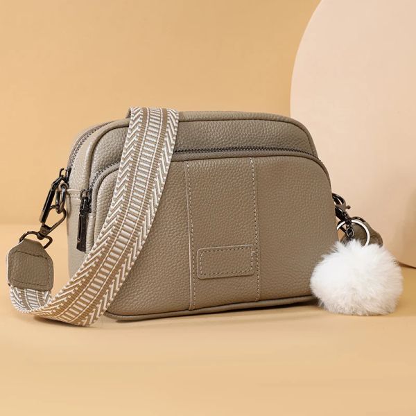 2023 High Quality Cow Leather Handbags Ladies Handbags Female Tote Sac Luxury Genuine Leather Shoulder Crossbody Bags For Women