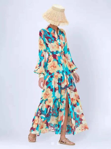 women lady European style maxi long flowers one piece dress new fashion runway casual dresses beach designer free ship 0721, Yellow
women lady European style maxi long flowers one piece dress new fashion runway casual dresses beach designer free ship 0721, Yellow
