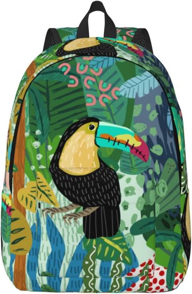 Backpack Casual Lightweight Sloth And Jungle Toucan Laptop — compare prices at CompareOffers