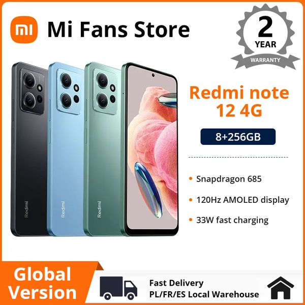 Global Version Xiaomi Redmi Note 12 4G Smartphone Snapdragon 685 Octa Core 6.67" FHD AMOLED 50MP Camera 5000mAh Battery
Global Version Xiaomi Redmi Note 12 4G Smartphone Snapdragon 685 Octa Core 6.67" FHD AMOLED 50MP Camera 5000mAh Battery