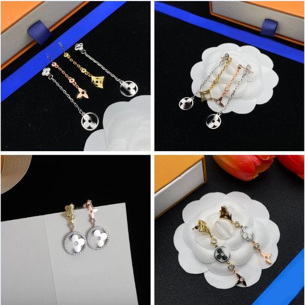 Elegant Earrings Brand Designer Women Flower Ear Stud Gold Silver Plated Stainless Steel Ear Drop Fashion Jewerlry Wedding Party Gift High Quality Wholesale
Elegant Earrings Brand Designer Women Flower Ear Stud Gold Silver Plated Stainless Steel Ear Drop Fashion Jewerlry Wedding Party Gift High Quality Wholesale