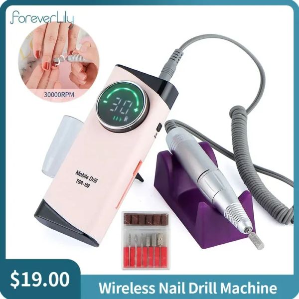 30000RPM Drills Wireless Nail Drill Manicure Machine Electric Nail Milling Cutters Callus Grinder Nail Gel Polishing Remover Low Voice
30000RPM Drills Wireless Nail Drill Manicure Machine Electric Nail Milling Cutters Callus Grinder Nail Gel Polishing Remover Low Voice