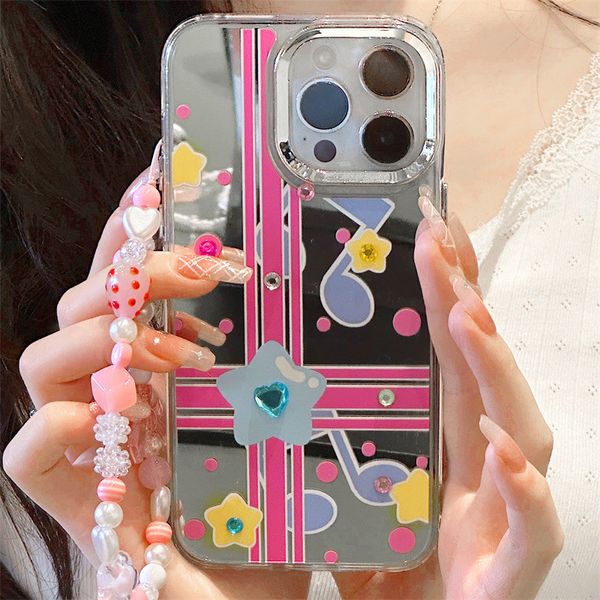 Glitter Musical Note Mirror Designer Phone Cover Case For iPhone 16 15 Pro Max 14 13 12 11 Pro Max X/XS Max XR Glossy With Nice Phone Charm, Silver
Glitter Musical Note Mirror Designer Phone Cover Case For iPhone 16 15 Pro Max 14 13 12 11 Pro Max X/XS Max XR Glossy With Nice Phone Charm, Silver