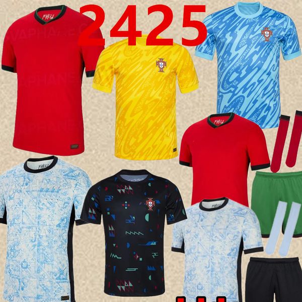 

24 25 Portugal B.FERNANDES Soccer Jerseys National Team 2024 BRUNO FERNANDES JOAO FELIX RONALDO Bernardo Diogo J. JOAO CANCELO Football Shirt Kits 666, Multi