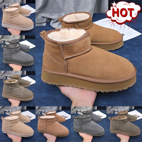 Men Women Classical Snow Tazz Slippers Fur Suede Wool Slipon Winter Warm Shoes Luxury Ankle Size, Grey
Men Women Classical Snow Tazz Slippers Fur Suede Wool Slipon Winter Warm Shoes Luxury Ankle Size, Grey