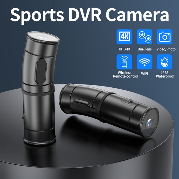 Bike Motorcycle Waterproof Camera 4K HD Helmet Camera Wifi Anti Shake Sport DV Bicycle Car DVR Dash Cam Driver Recorder