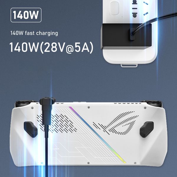 USB-C to USB-C Adapter for ASUS Rog Ally PD140W 20Gbps 180 Degree U-shaped USB C Male Female Adapter for NS Switch Console