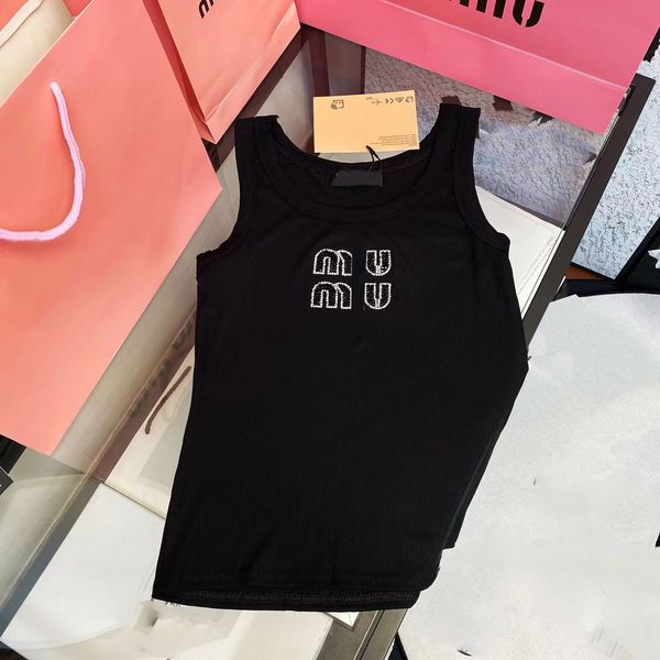 

Woman Slim Shirts Vest Designer Womens T Shirt Tanks Girls T-Shirts Printed Tees Tops Short Outwears Street Round Nexk Shirt Sleeveless -XL, Black3