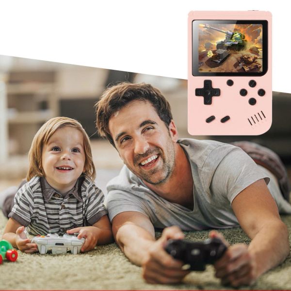 Retro Handheld Video Game Console Built-in 500 Game 3 Inch TFT Screen Portable Game Console 1020mAh Backlight for Children