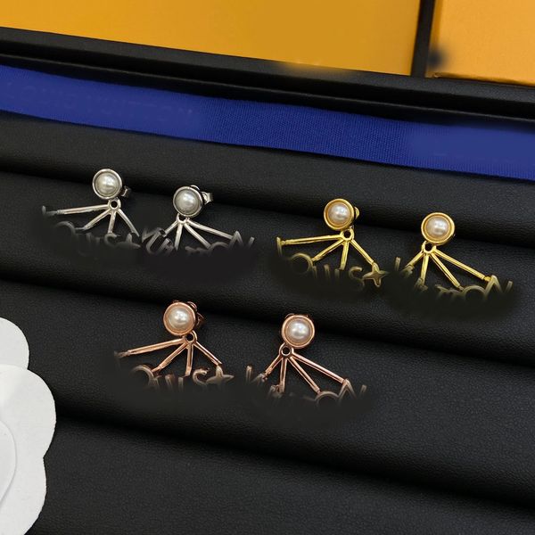 Classic Ear Stud Designer Pearl Letter Earrings Women Gold Silver Plated Stainless Steel Ear Drop Dangle Fashion Jewerlry Wedding Party Gift High Quality Wholesale
Classic Ear Stud Designer Pearl Letter Earrings Women Gold Silver Plated Stainless Steel Ear Drop Dangle Fashion Jewerlry Wedding Party Gift High Quality Wholesale