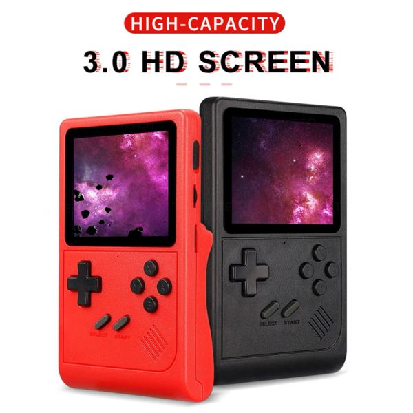 GB300 Handheld Game Console Player Built-in 8G 6000+ Games 3.0 Inch Screen TV Retro Video Game Console 6000+ Games AV Output