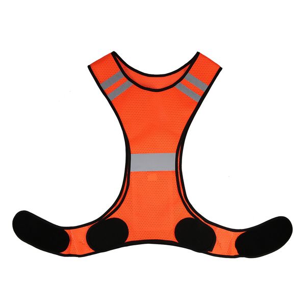 Men Lightweight Breathable Bicycle Vest Mesh Reflective High Visibility Safety Vest Gear for Running Walking Cycling Jogging